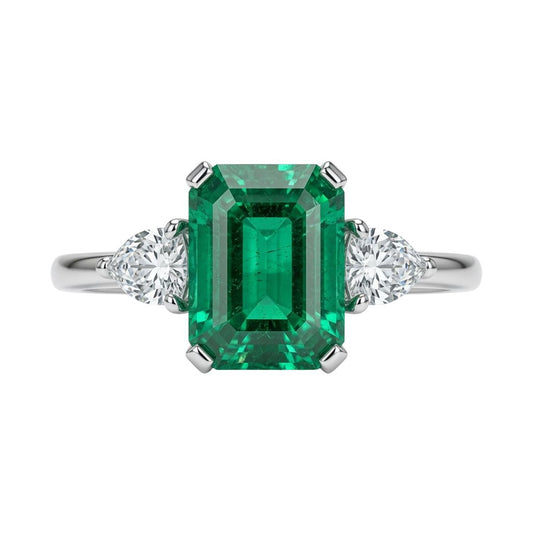 Emerald Trilogy Diamond Ring