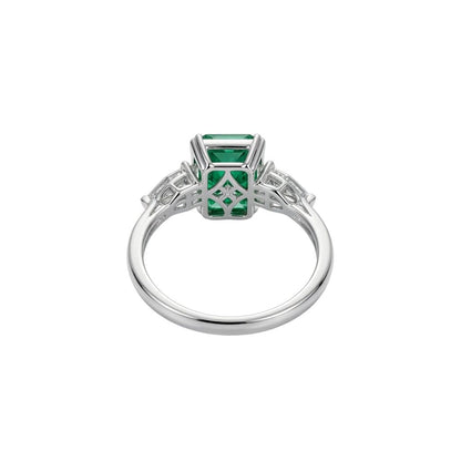 Emerald Trilogy Diamond Ring