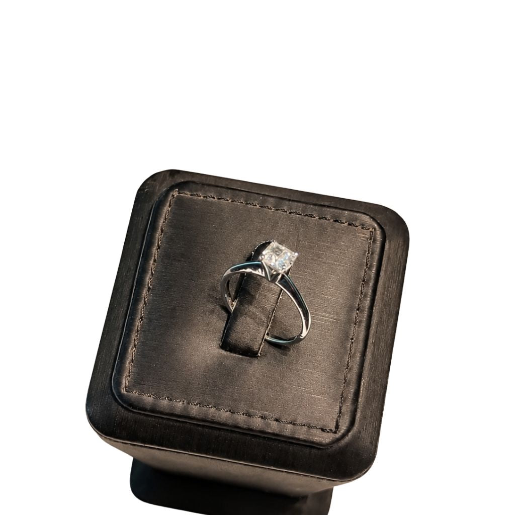 Classic White Gold Solitaire Diamond Ring