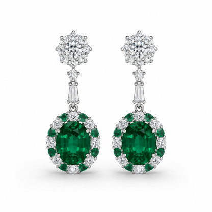 Emerald Drop Earrings