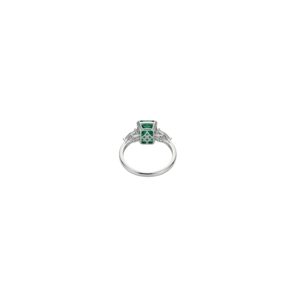 Emerald Trilogy Diamond Ring