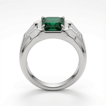 Emerald Men’s Statement Ring
